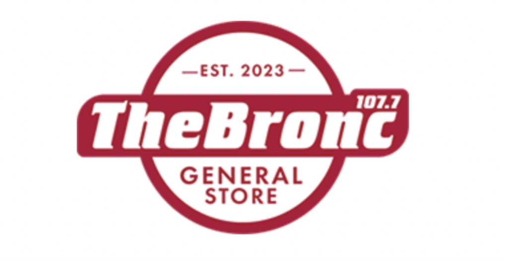 107.7 The Bronc General Store Logo