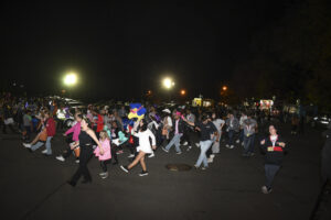 People dancing at Scream Screen